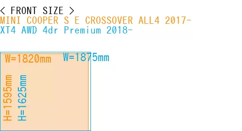 #MINI COOPER S E CROSSOVER ALL4 2017- + XT4 AWD 4dr Premium 2018-